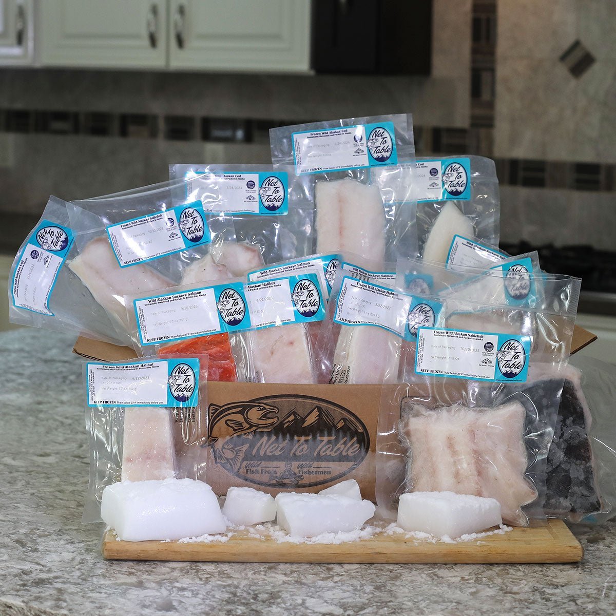 Wild - Caught Alaskan Variety Box - Net To Table Seafoods