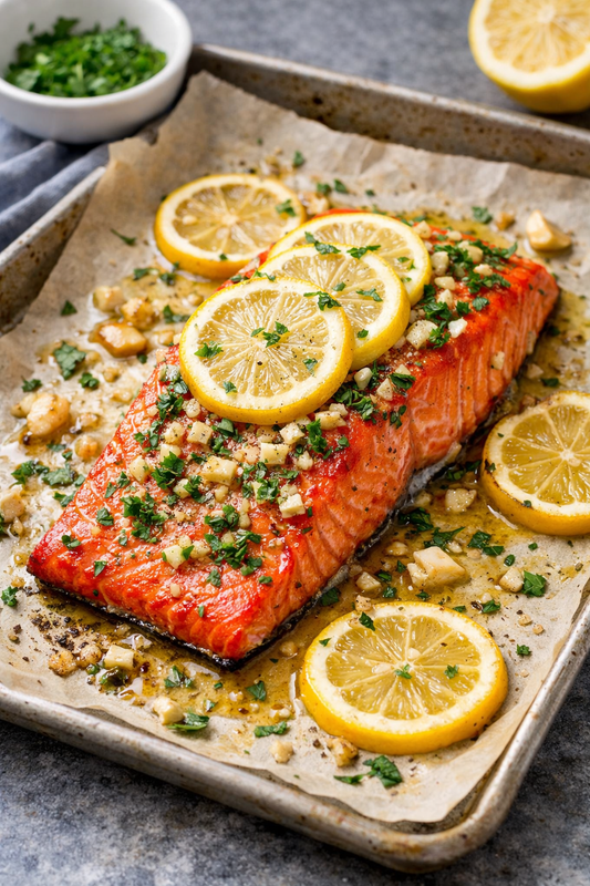 Lemon Garlic Wild Alaskan Sockeye Salmon - Net To Table Seafoods