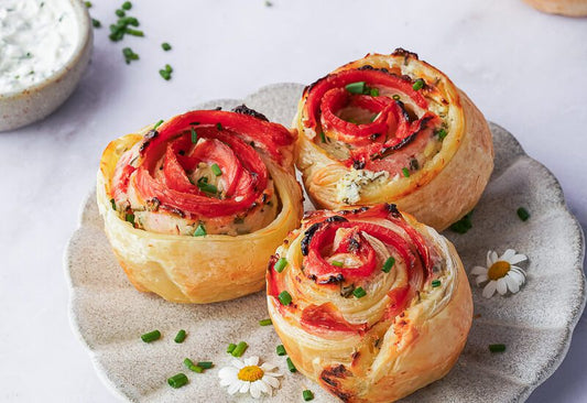 Smoked Salmon Puff Pastry Roses - Net To Table Seafoods