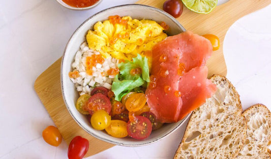 Vibrant Wild Alaska Smoked Salmon Brunch Bowl - Net To Table Seafoods