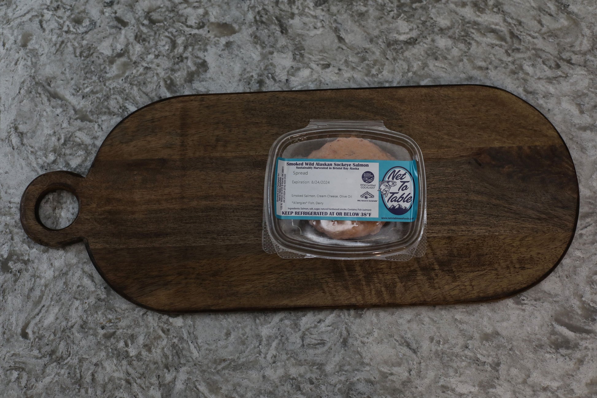 Smoked Alaskan Sockeye Salmon Spread (add - on) - Net To Table Seafoods