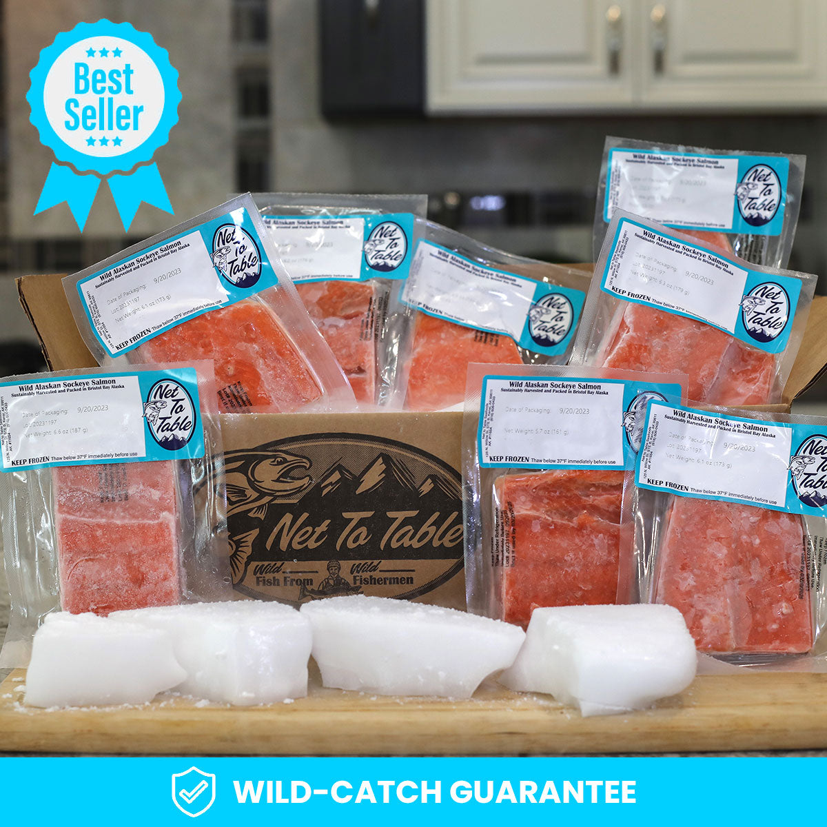 Wild-Caught Alaskan Sockeye Salmon Gift Box