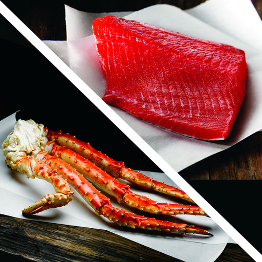 Alaskan Sockeye Salmon & King Crab Leg Combo Subscription Box